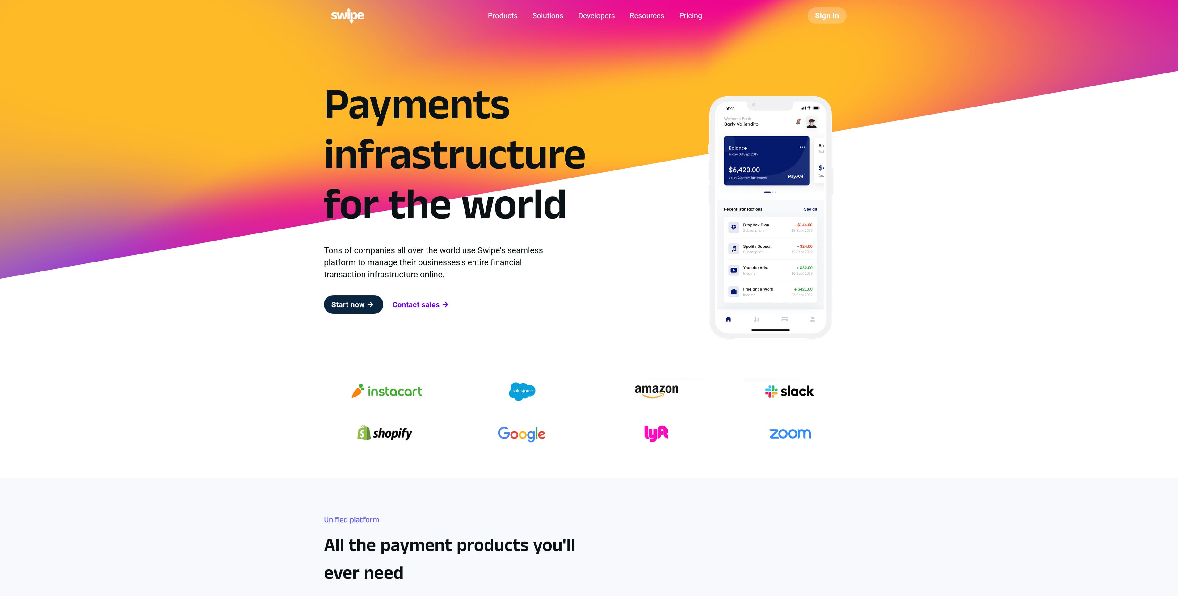 A thumbnail image displaying Swipe website image.